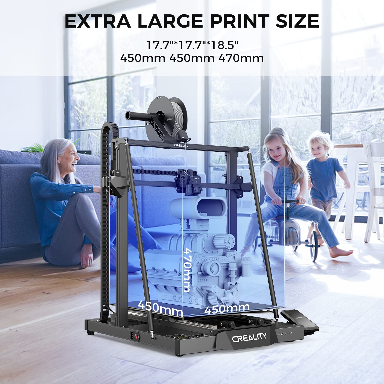 Creality CR-M4 大型3Dプリンター 450x450x470mm Creality CR-M4 FDM 3Dプリンター — 3Dプリンター サンステラ3Dモール